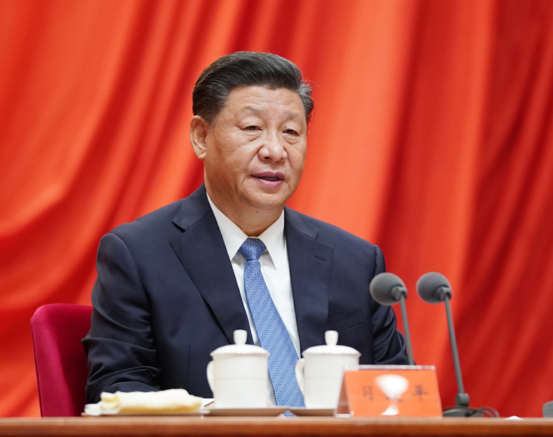 △2021年1月22日，习近平在中国共产党第十九届中央纪律检查委员会第五次全体会议上发表重要讲话。